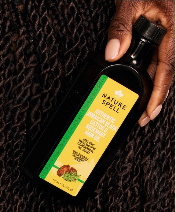 Romarin avec Huile de Ricin Noire de Jamaïque pour les Cheveux et la Peau
