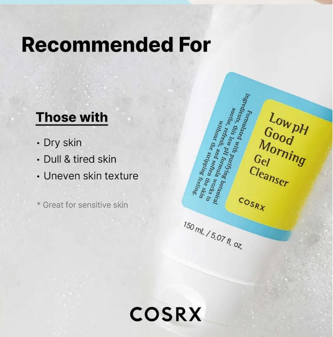 COSRX Low pH Good Morning Gel Cleanser - Gel nettoyant au pH faible