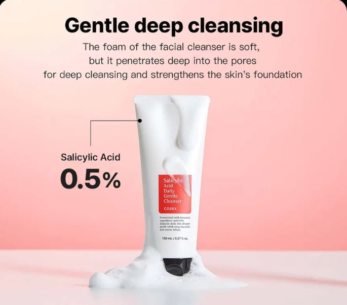 COSRX-Salicylic Acid Daily Gentle Cleanser - Nettoyant doux quotidien à l'acide salicylique