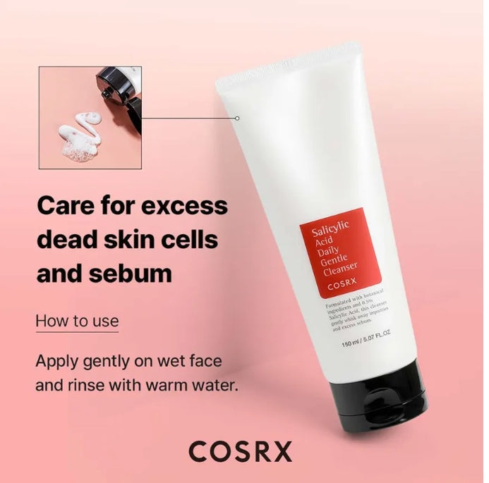 COSRX-Salicylic Acid Daily Gentle Cleanser - Nettoyant doux quotidien à l'acide salicylique
