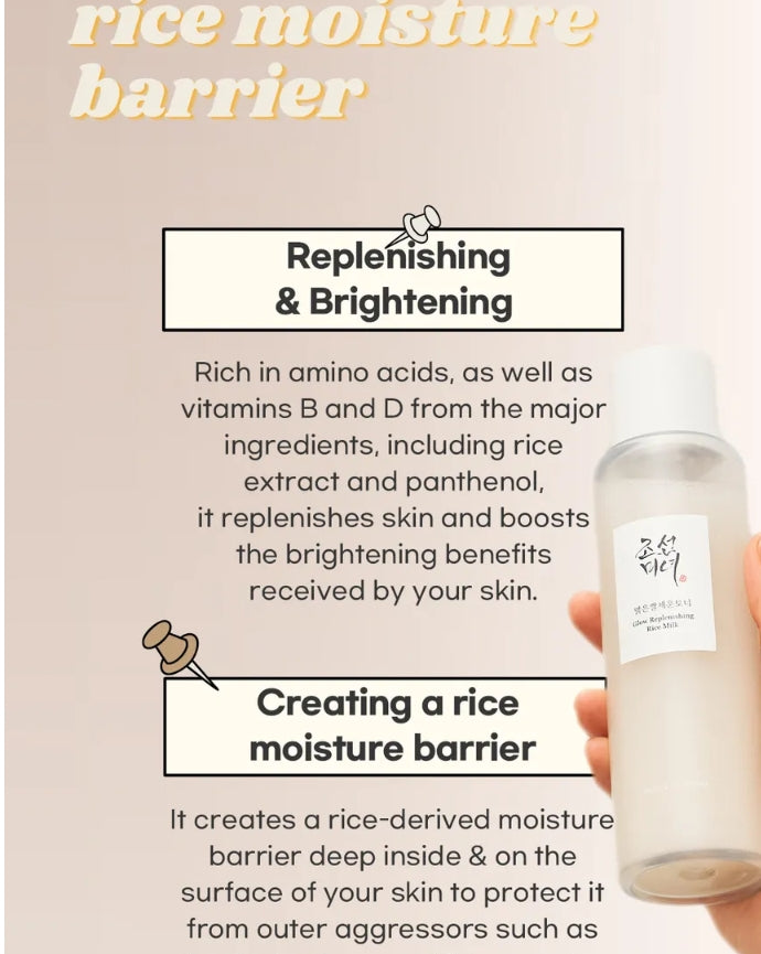 Beuty of jesoson- Glow Replenishing Rice Milk - Lotion lait de riz éclat