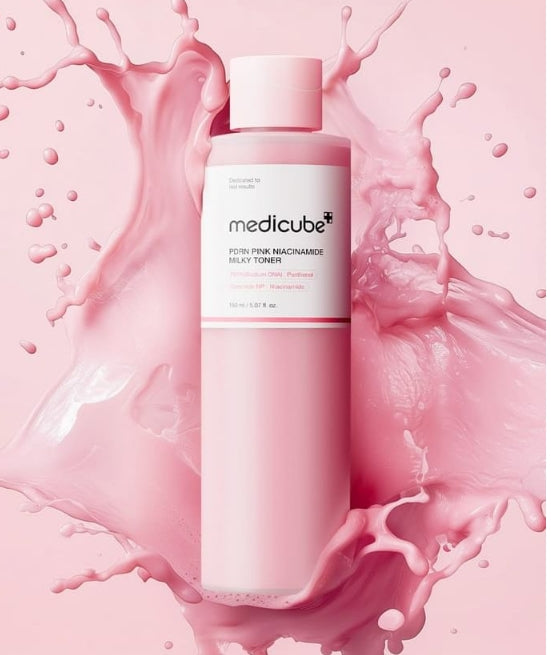 medicube PDRN Pink Niacinamide Milky Toner - Tonique unifiant
