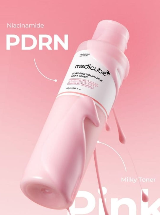 medicube PDRN Pink Niacinamide Milky Toner - Tonique unifiant