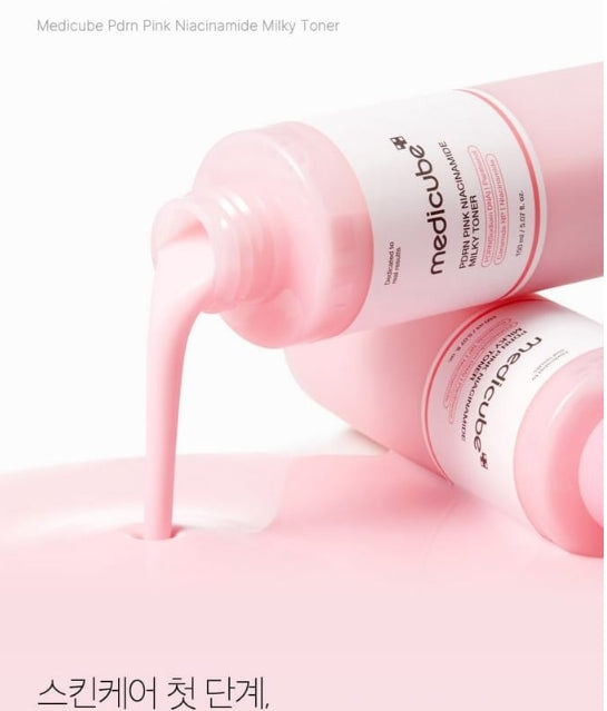 medicube PDRN Pink Niacinamide Milky Toner - Tonique unifiant