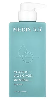 Medix 5.5, Body Wash, Skin Perfecting, Glycolic + Lactic Acid, 15 fl oz (444 ml)