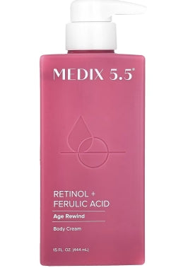 Medix 5.5, Body Cream, Retinol + Ferulic Acid, 15 fl oz (444 ml)