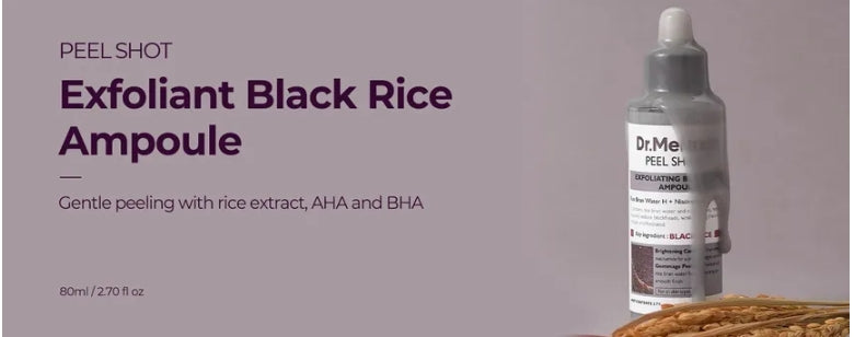 Dr Melaxin Peel Shot Exfoliating Black Rice Ampoule