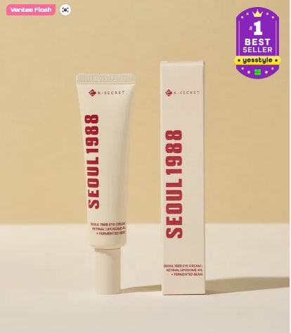SEOUL 1988 Eye Cream : Rétinal liposome 4 % + extrait de haricot fermenté - Crème contour des yeux