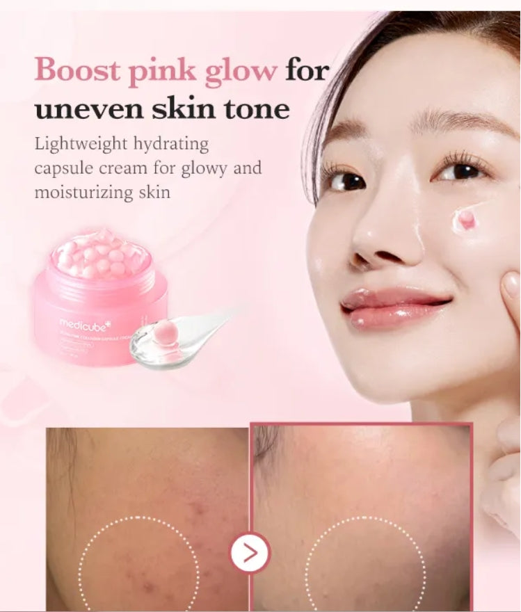 Meducube PDRN Pink Collagen Capsule Cream - Crème