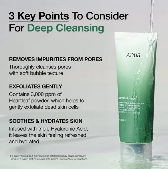 Heartleaf Quercetinol Pore Deep Cleansing Foam - Mousse nettoyante