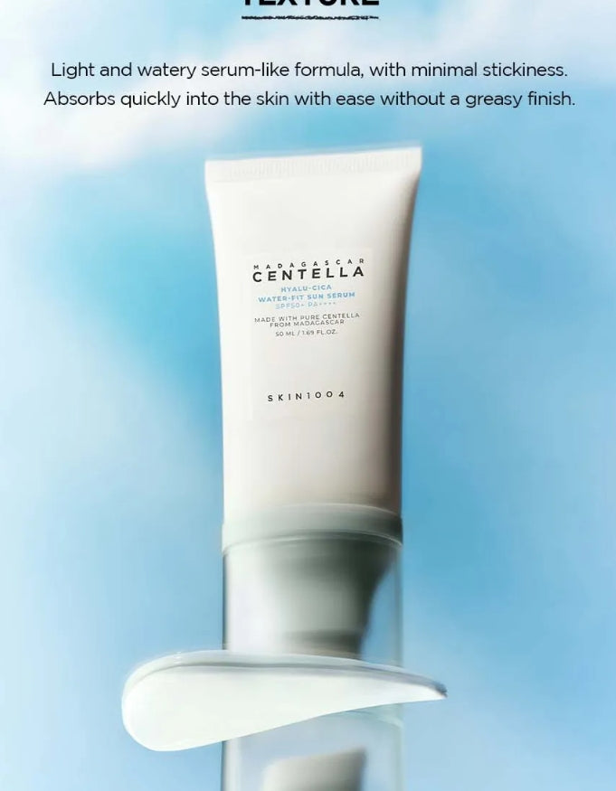 skin1004-Madagascar Centella Hyalu-Cica Water-Fit Sun Serum - Sérum solaire