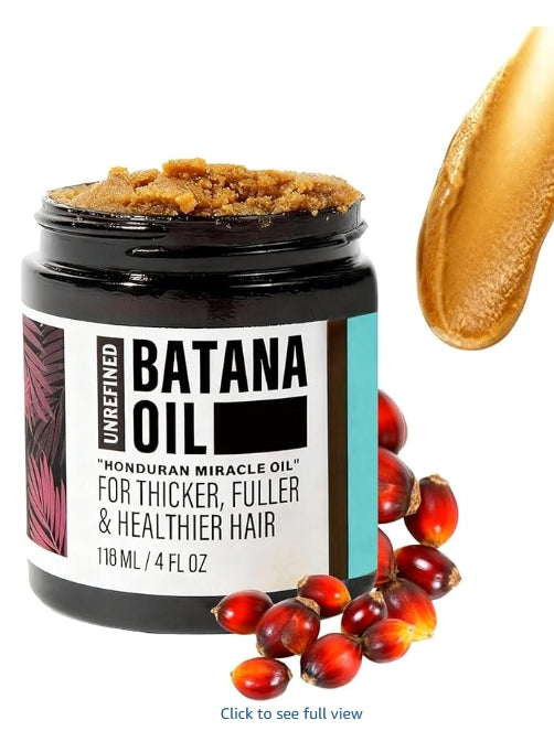 Huile de Batana pour la Croissance des Cheveux, Améliore la Sécheresse et les Frisottis, Pâte d'Huile de Batana Brute pour des Cheveux plus Denses, plus Épais et plus Sains, Hommes et Femmes.